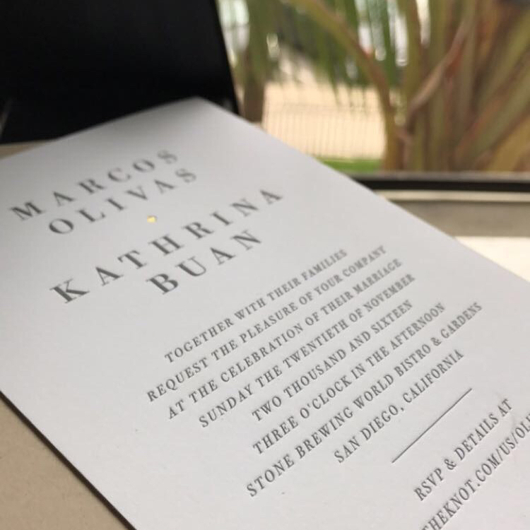 Marcos & Kathrina Invitations